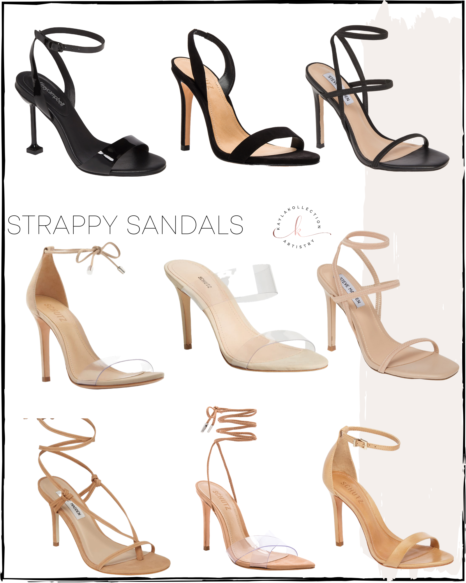 Neutral strappy discount heels